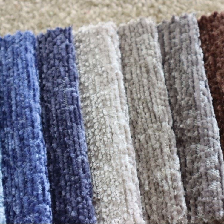 Vertical Ribbed Chenille Warp Knitted Upholstery Fabric Sofa Custom Furniture best Vertical Ribbed Chenille Warp Knitted Upholstery Fabric Sofa Custom Furniture best