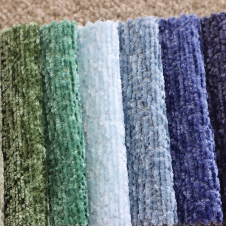 Vertical Ribbed Chenille Warp Knitted Upholstery Fabric Sofa Custom Furniture factory Vertical Ribbed Chenille Warp Knitted Upholstery Fabric Sofa Custom Furniture factory